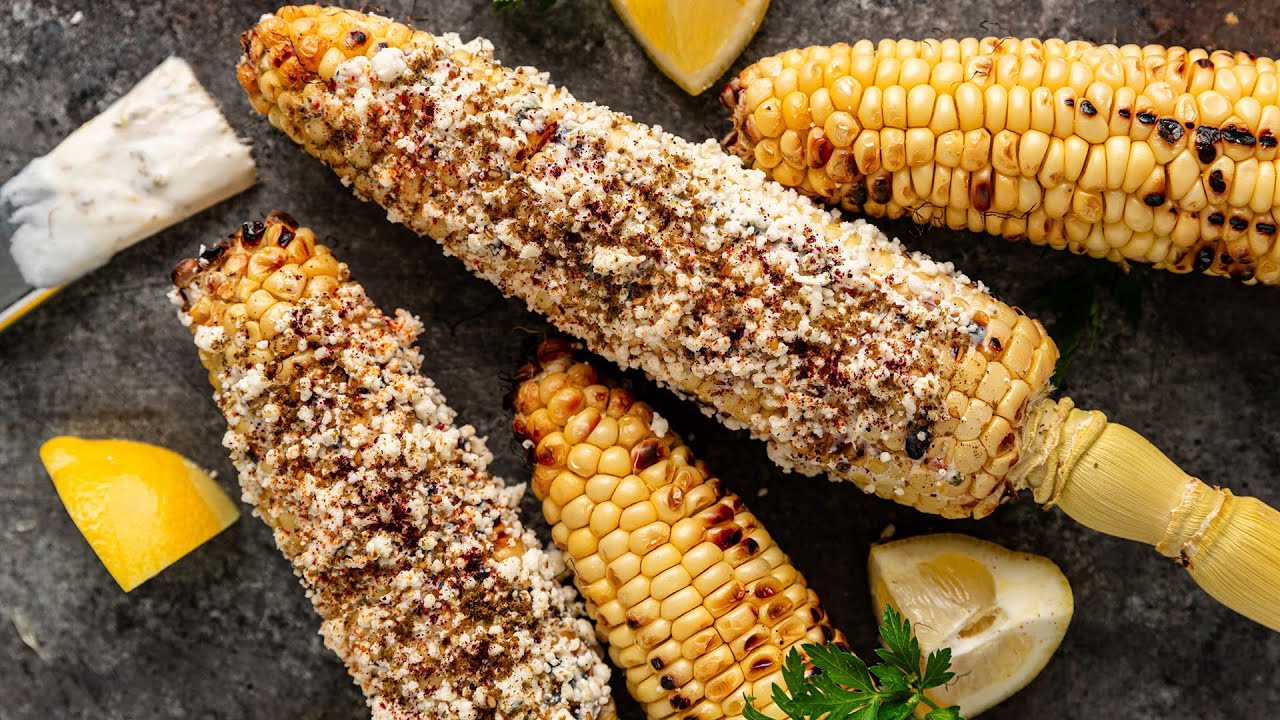 Master Mediterranean Grilled Street Corn with Feta & Basil